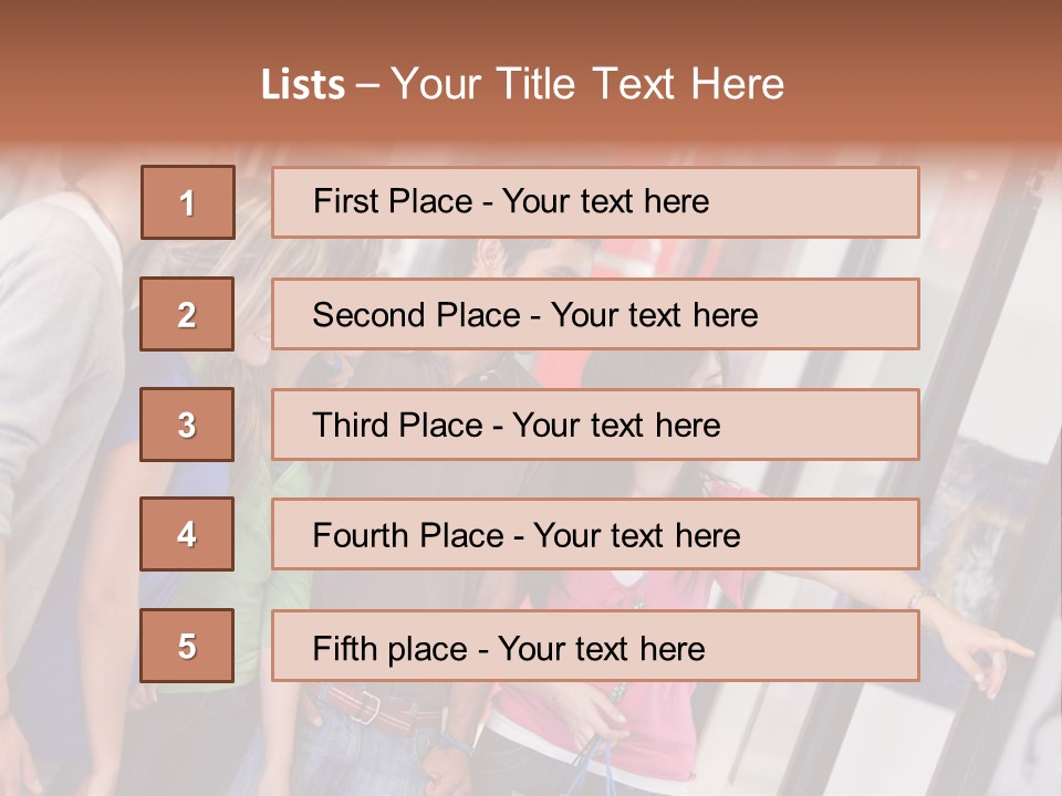 Smile Woman Presents PowerPoint Template