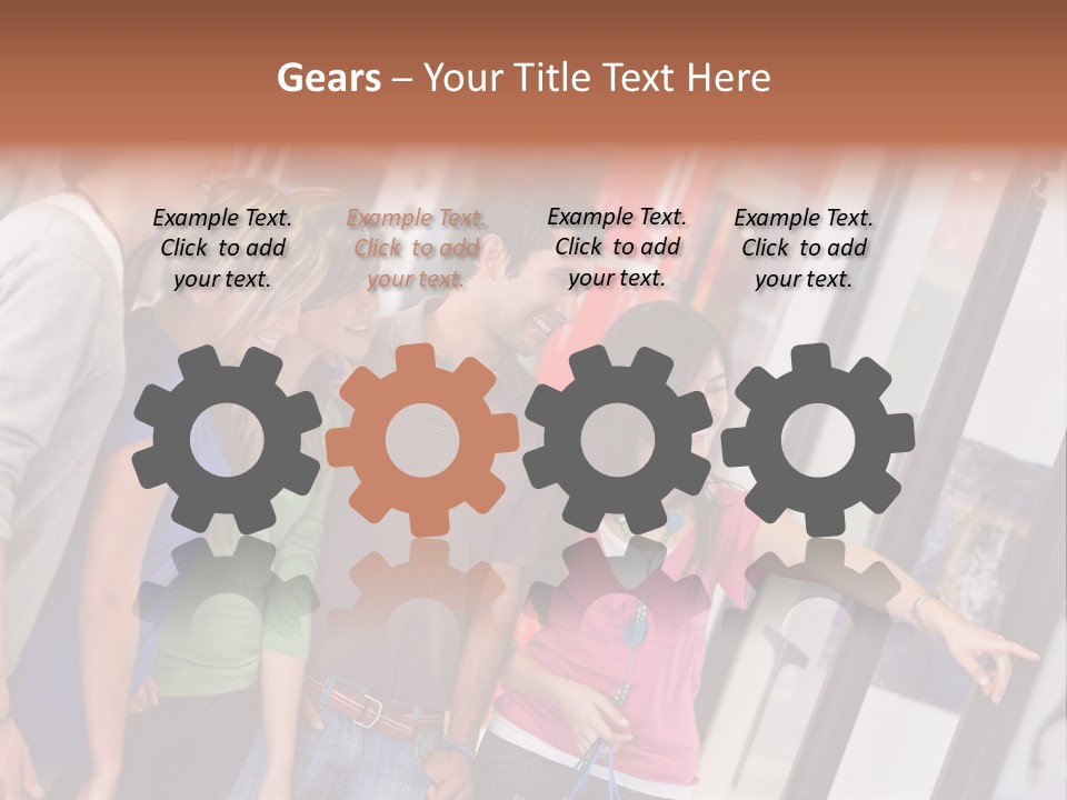 Smile Woman Presents PowerPoint Template