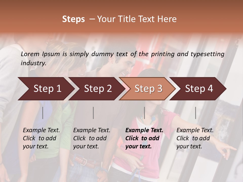 Smile Woman Presents PowerPoint Template