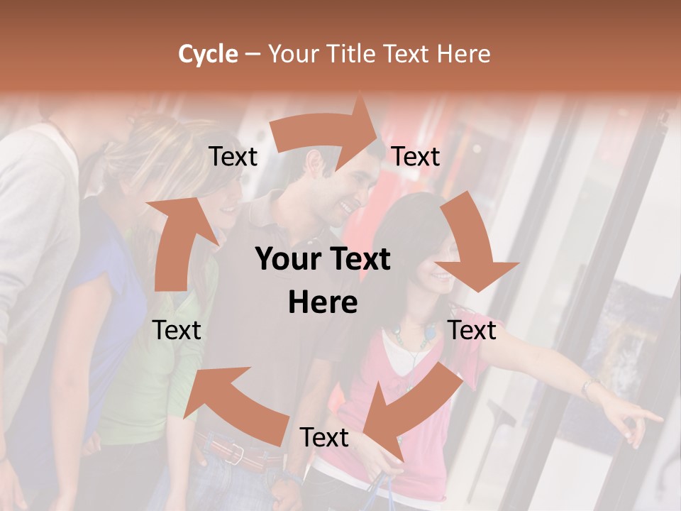 Smile Woman Presents PowerPoint Template