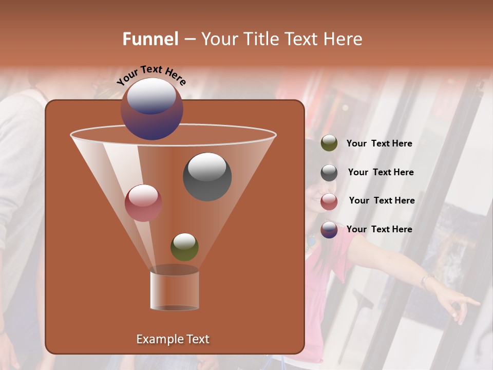 Smile Woman Presents PowerPoint Template