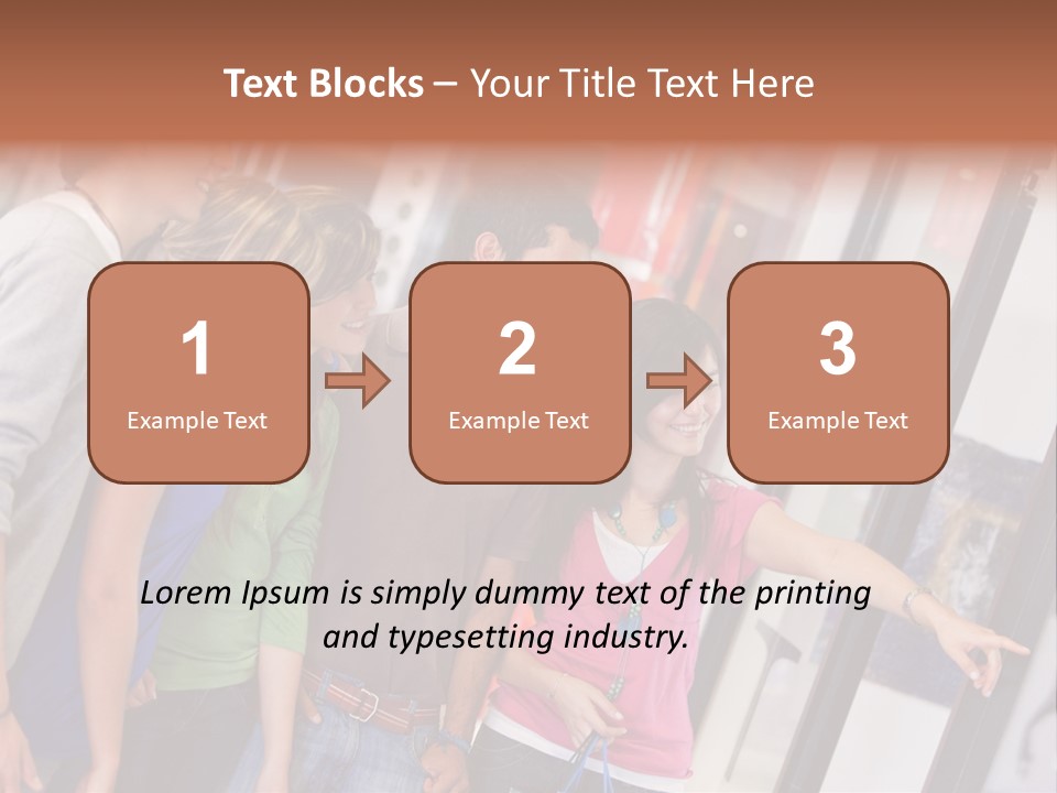 Smile Woman Presents PowerPoint Template