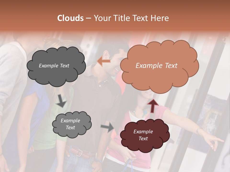 Smile Woman Presents PowerPoint Template
