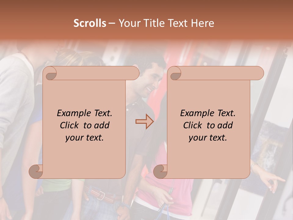 Smile Woman Presents PowerPoint Template