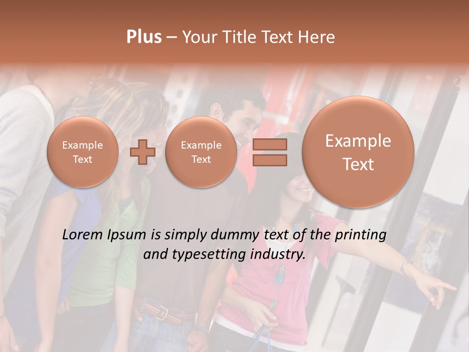 Smile Woman Presents PowerPoint Template