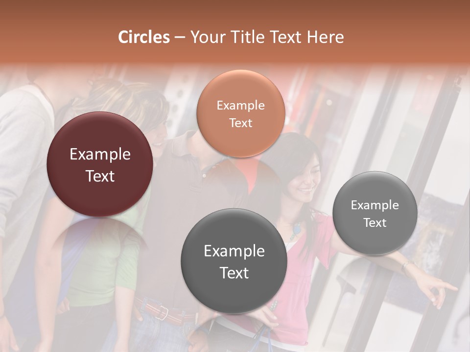 Smile Woman Presents PowerPoint Template