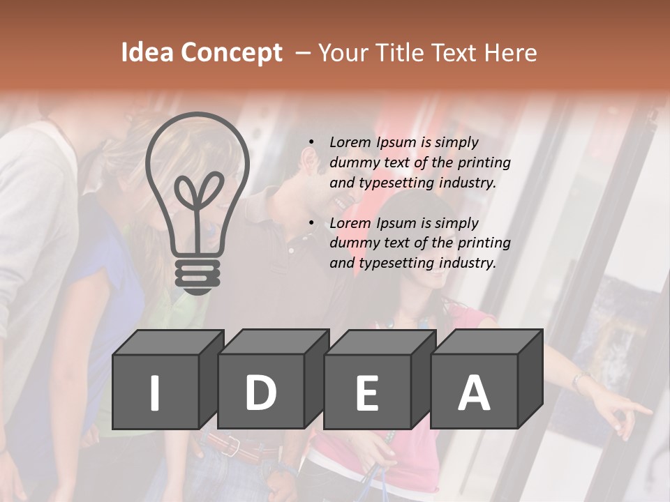 Smile Woman Presents PowerPoint Template