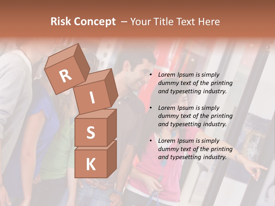 Smile Woman Presents PowerPoint Template