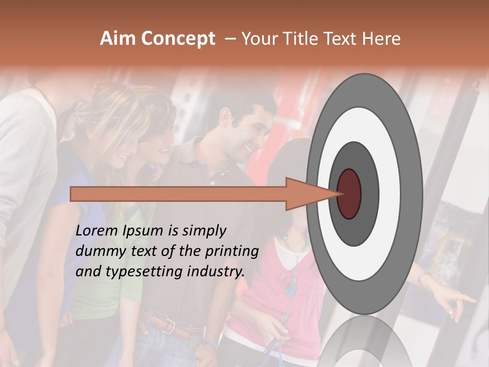 Smile Woman Presents PowerPoint Template