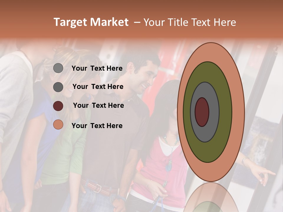 Smile Woman Presents PowerPoint Template