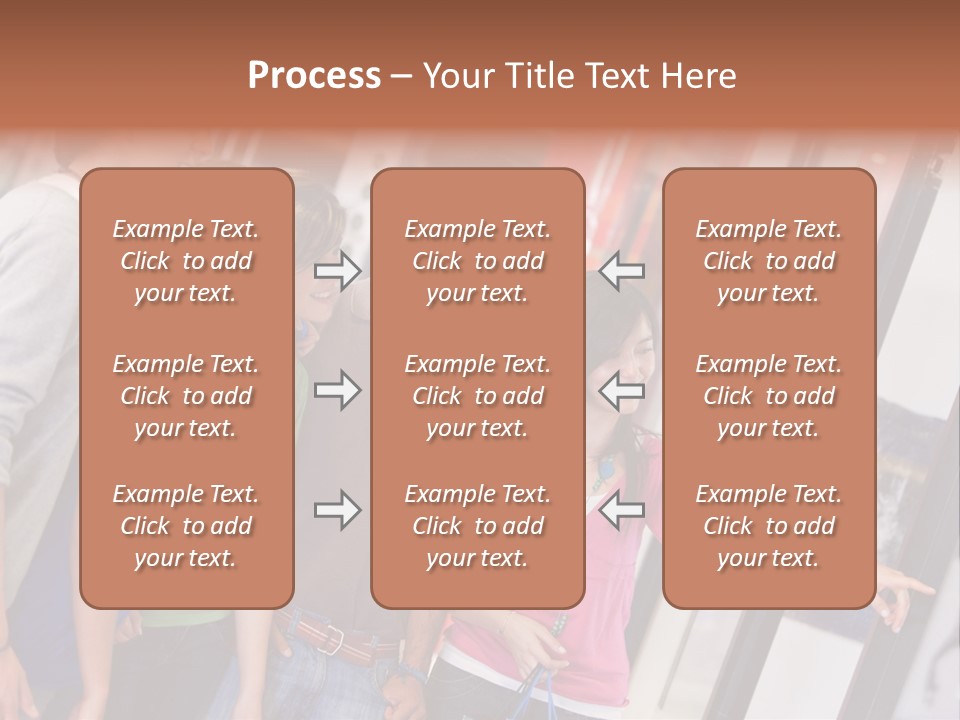 Smile Woman Presents PowerPoint Template