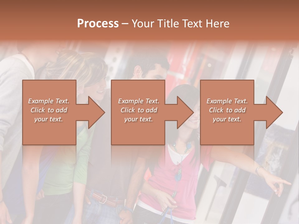 Smile Woman Presents PowerPoint Template