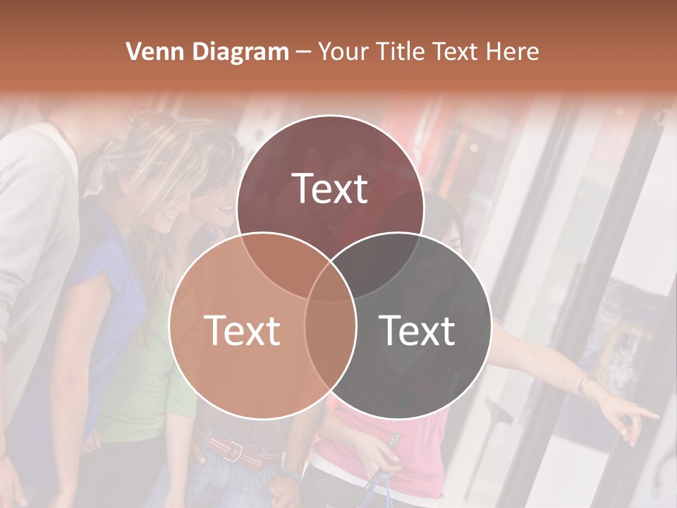 Smile Woman Presents PowerPoint Template