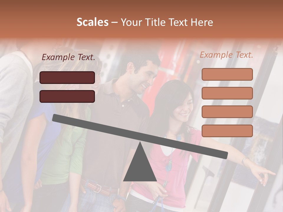 Smile Woman Presents PowerPoint Template