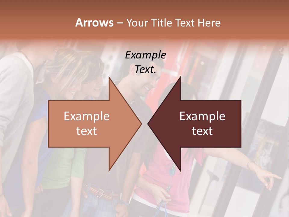 Smile Woman Presents PowerPoint Template