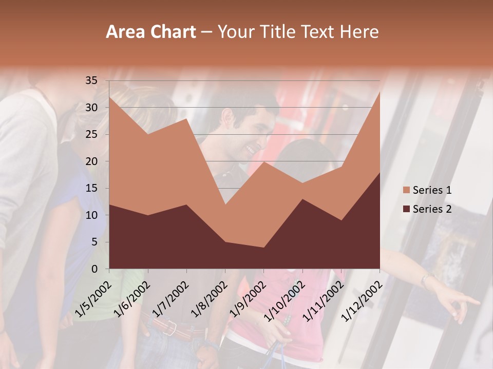 Smile Woman Presents PowerPoint Template