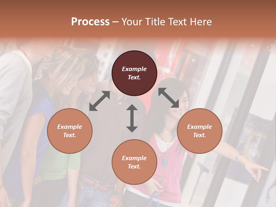 Smile Woman Presents PowerPoint Template