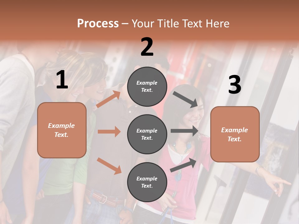 Smile Woman Presents PowerPoint Template