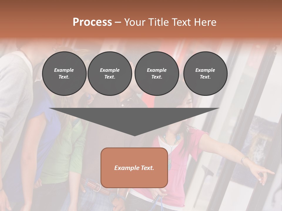 Smile Woman Presents PowerPoint Template