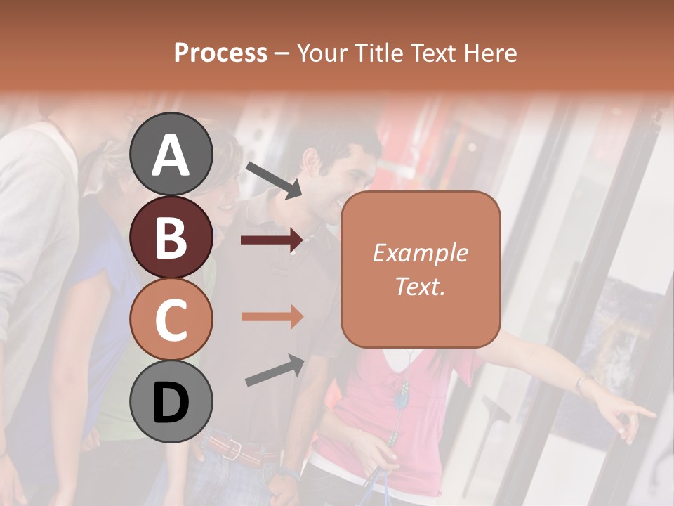 Smile Woman Presents PowerPoint Template