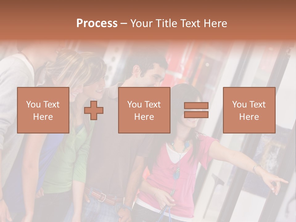 Smile Woman Presents PowerPoint Template