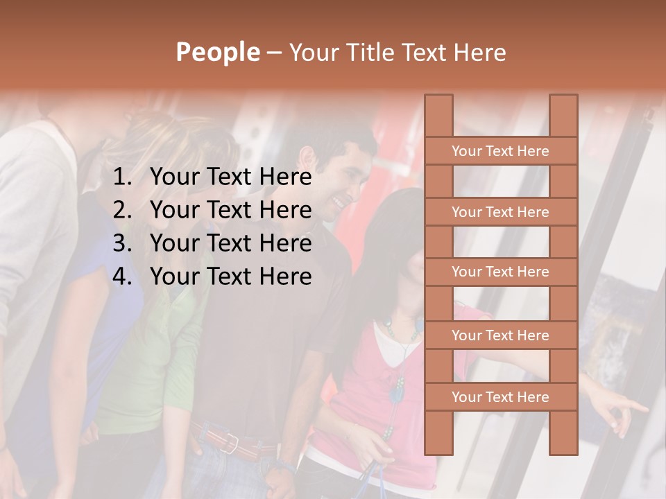 Smile Woman Presents PowerPoint Template