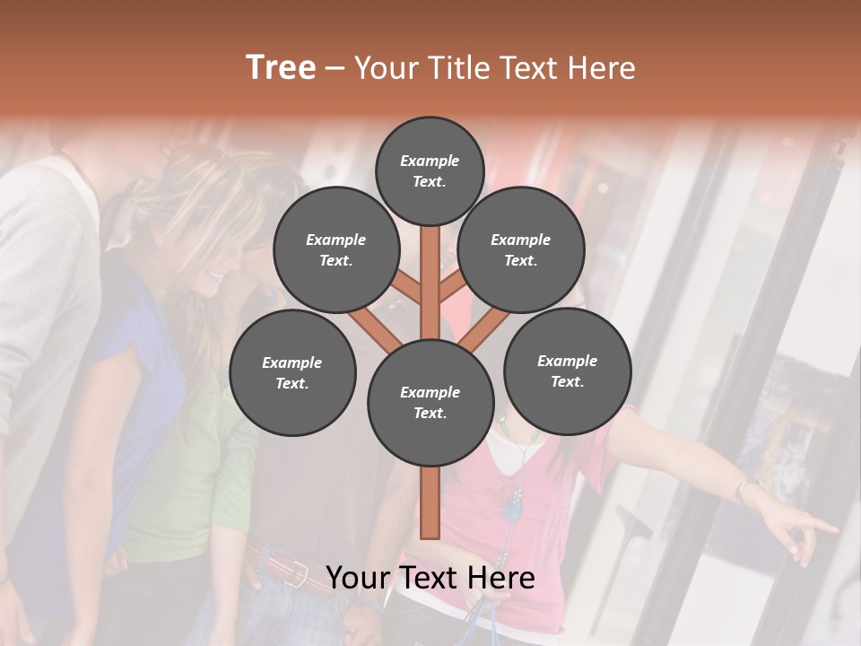 Smile Woman Presents PowerPoint Template