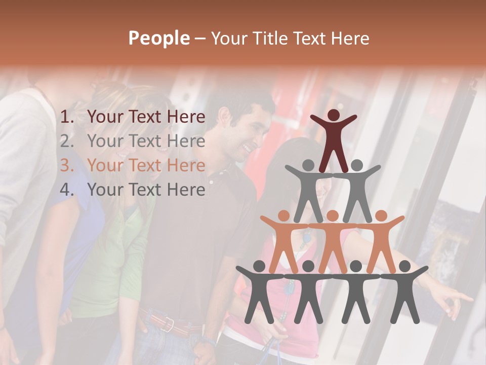 Smile Woman Presents PowerPoint Template