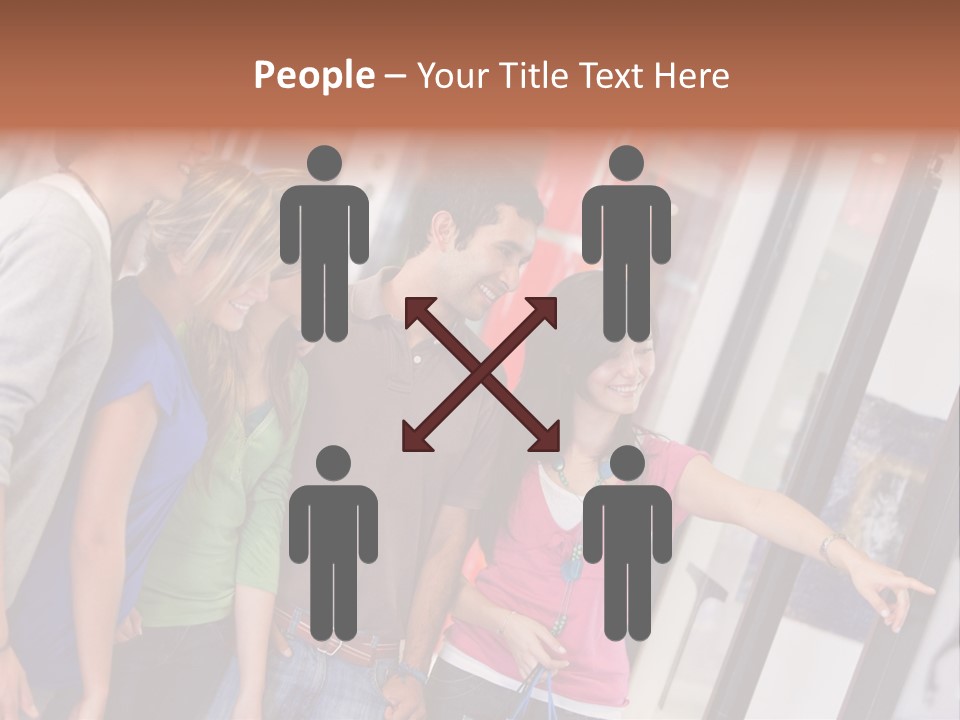 Smile Woman Presents PowerPoint Template