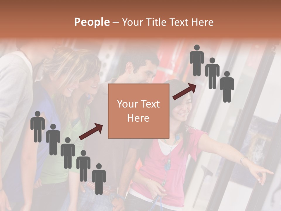 Smile Woman Presents PowerPoint Template