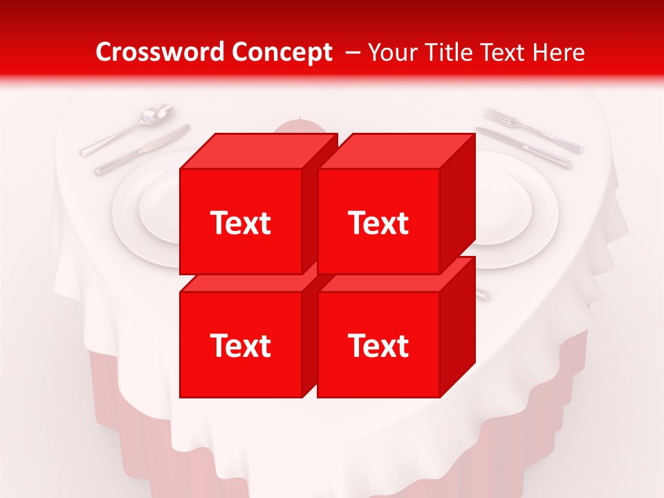 Valentine Cover Meal PowerPoint Template