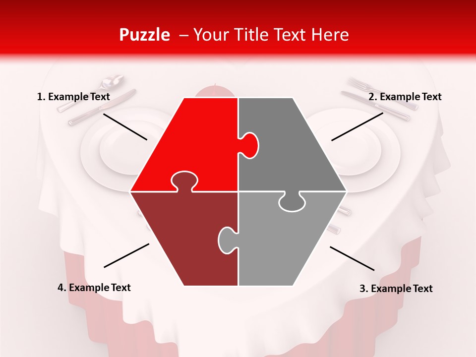 Valentine Cover Meal PowerPoint Template