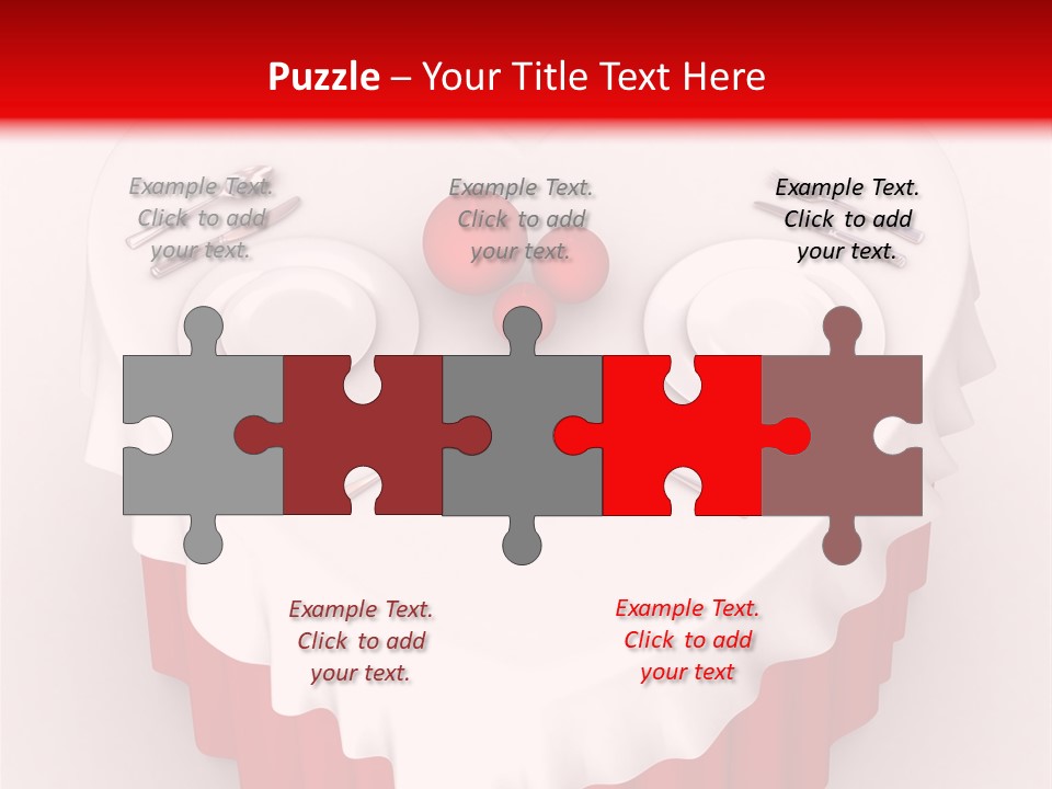 Valentine Cover Meal PowerPoint Template