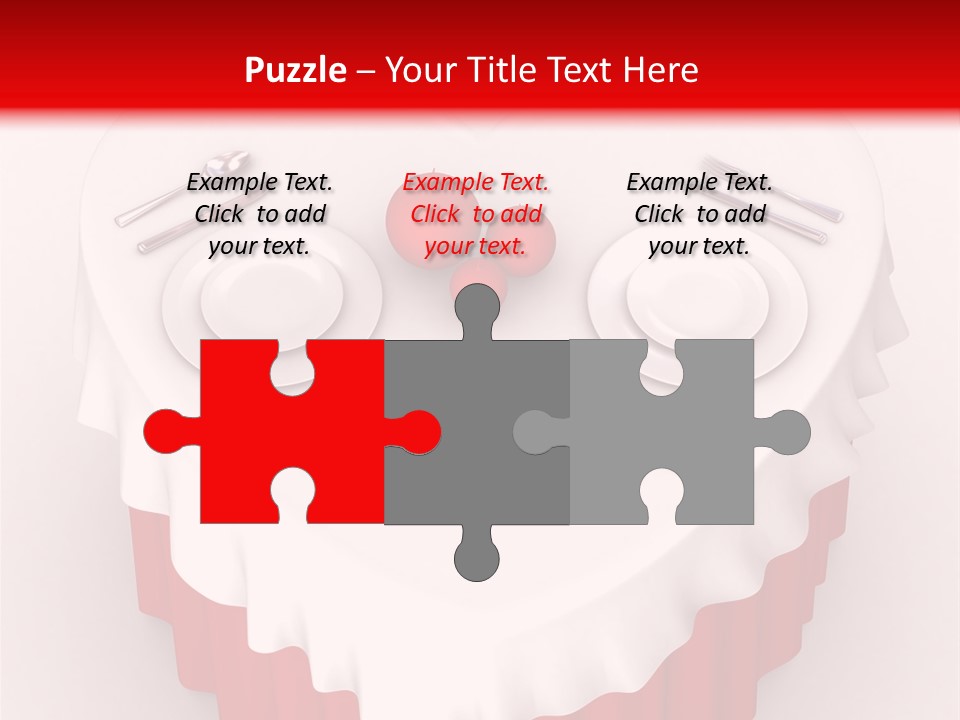 Valentine Cover Meal PowerPoint Template