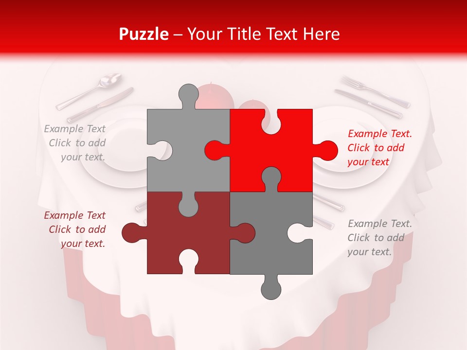 Valentine Cover Meal PowerPoint Template