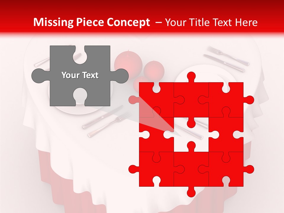 Valentine Cover Meal PowerPoint Template