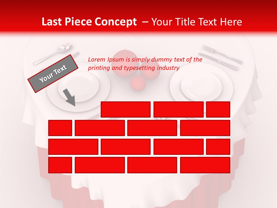 Valentine Cover Meal PowerPoint Template