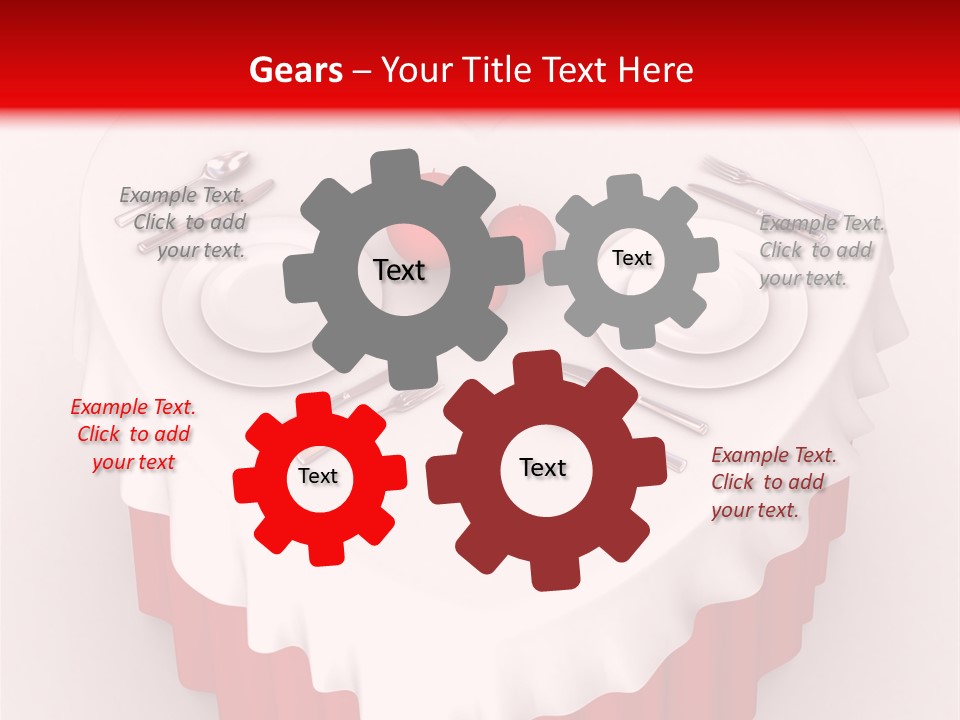 Valentine Cover Meal PowerPoint Template