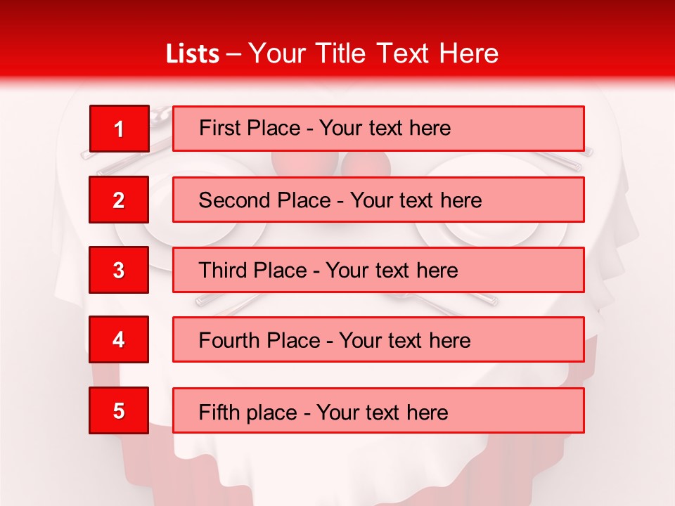 Valentine Cover Meal PowerPoint Template