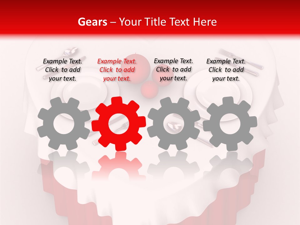 Valentine Cover Meal PowerPoint Template