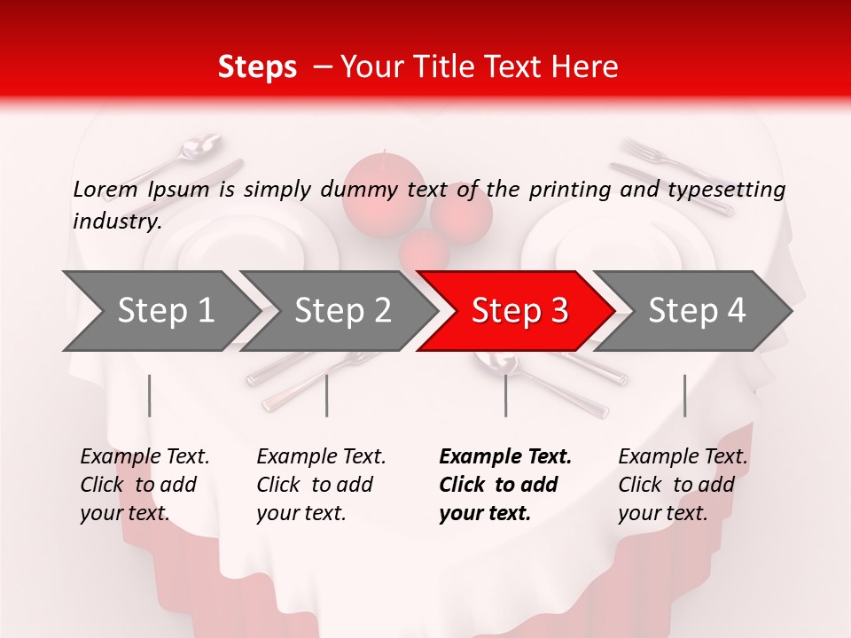 Valentine Cover Meal PowerPoint Template