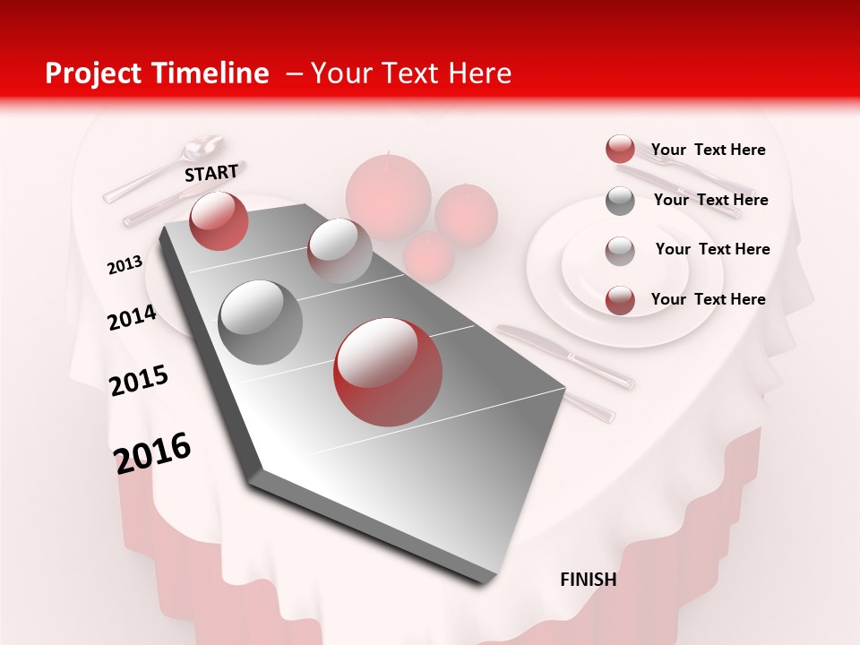 Valentine Cover Meal PowerPoint Template