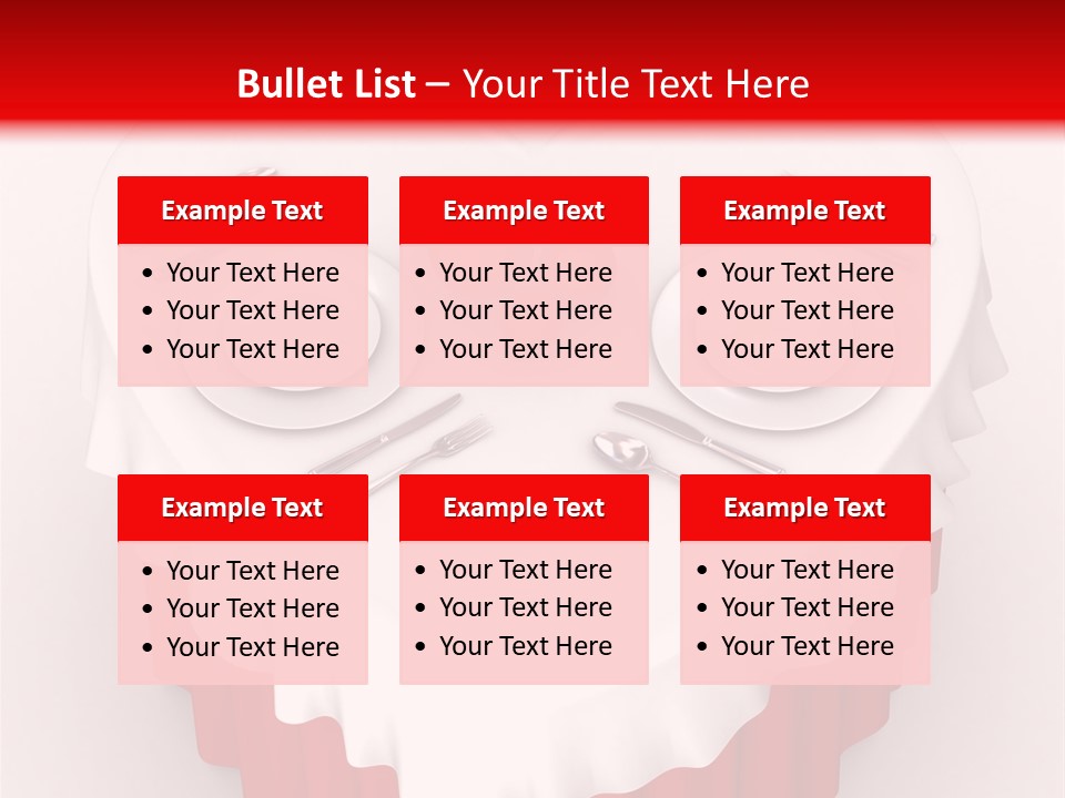 Valentine Cover Meal PowerPoint Template