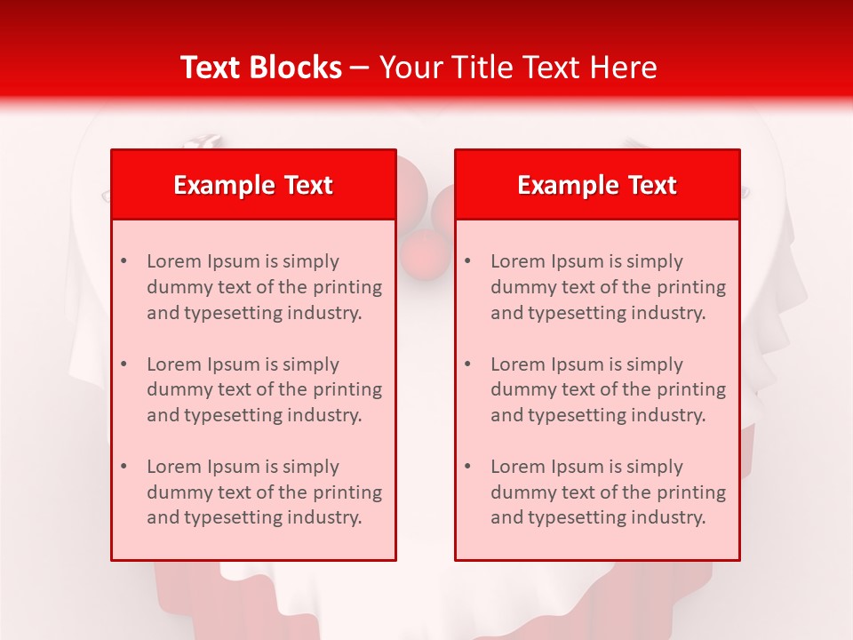 Valentine Cover Meal PowerPoint Template