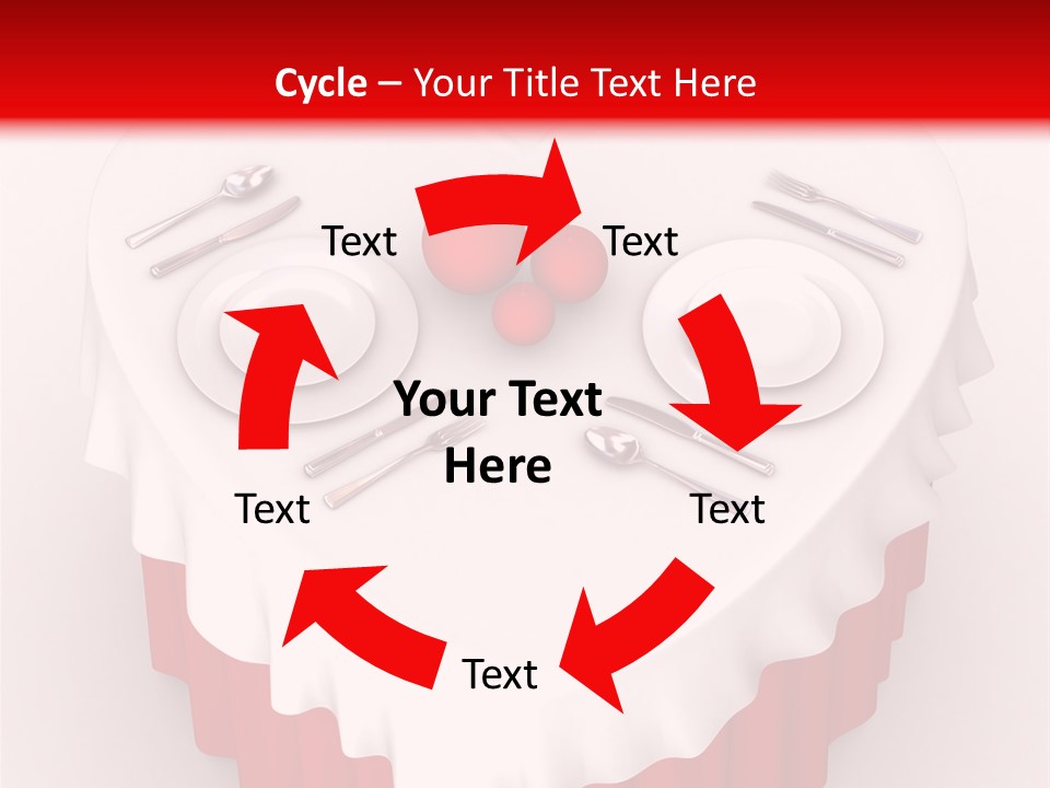 Valentine Cover Meal PowerPoint Template