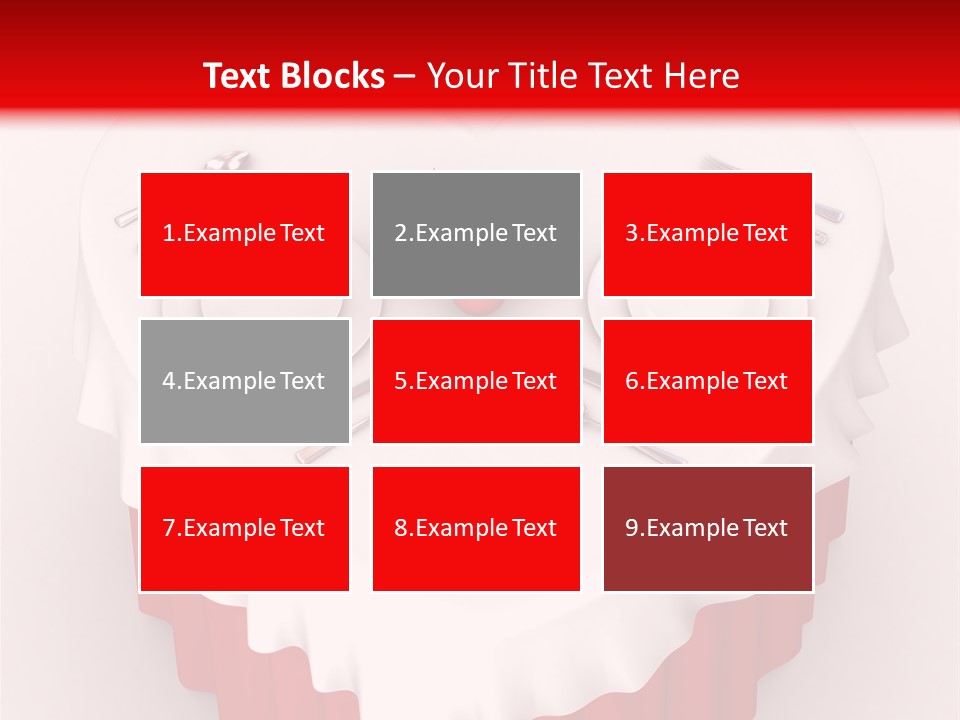 Valentine Cover Meal PowerPoint Template