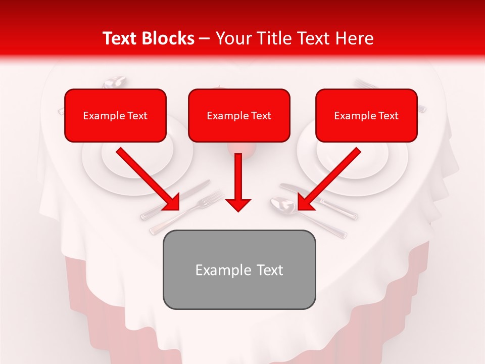 Valentine Cover Meal PowerPoint Template
