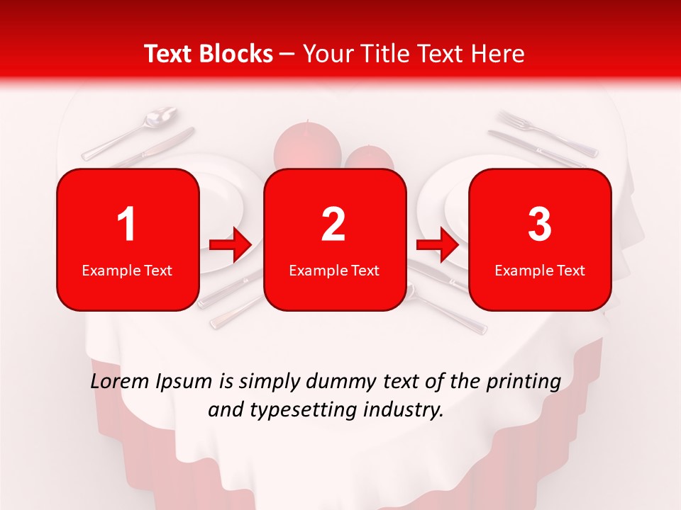 Valentine Cover Meal PowerPoint Template