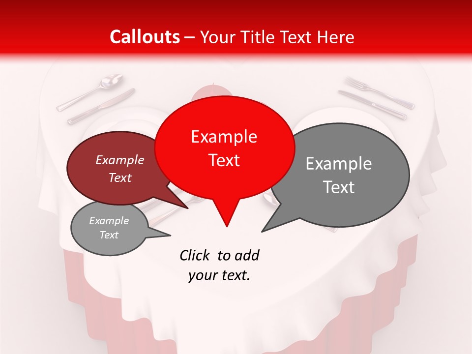 Valentine Cover Meal PowerPoint Template