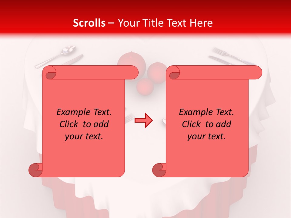 Valentine Cover Meal PowerPoint Template